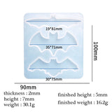 Halloween Ghost BAT Cross Epoxy Resin Mold DIY Ornaments Silicone Mold
