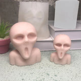 Halloween Ghost Head 3D Candle Soap Mold DIY Candle Epoxy Mold