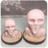 Halloween Ghost Head Grim Face Candle Silicone Mold