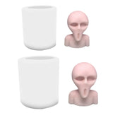 Halloween Ghost Head Grim Face Candle Silicone Mold