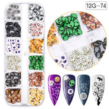Halloween Glitter Sequins Resin UV Epoxy Mold Filler Nail Art Decor