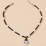 Gothic Alloy Ghostface Pendant Necklace Halloween Party