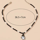 Gothic Alloy Ghostface Pendant Necklace Halloween Party