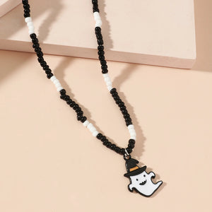 Gothic Alloy Ghostface Pendant Necklace Halloween Party