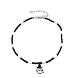 Gothic Alloy Ghostface Pendant Necklace Halloween Party