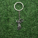 Halloween Gothic Witch Cat Pendant Keychain for Men and Women Friendship Gift