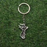 Halloween Gothic Witch Cat Pendant Keychain for Men and Women Friendship Gift