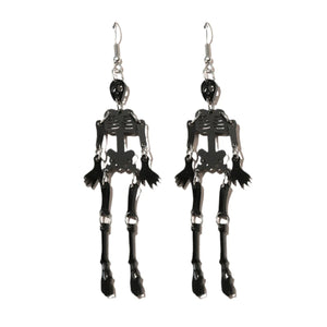 Vintage Skeleton Skull Dangle Earrings for Women Jewelry