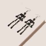 Vintage Skeleton Skull Dangle Earrings for Women Jewelry