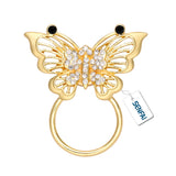 Gothic Spider Web Magnetic Brooch Crystal Airplane Crown Brooches