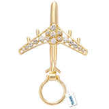 Gothic Spider Web Magnetic Brooch Crystal Airplane Crown Brooches