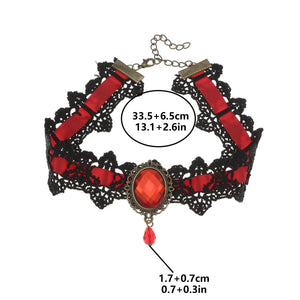 Halloween Lace Necklace Gothic Jewelry Choker