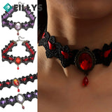 Halloween Lace Necklace Gothic Jewelry Choker