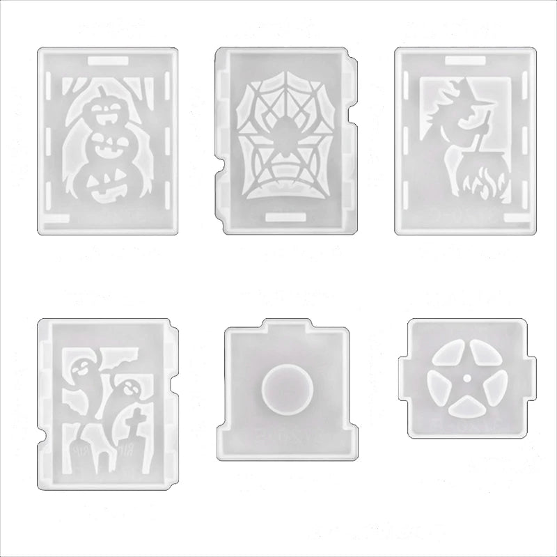 Halloween Lantern Epoxy Resin Mold Hanging Lamp Light Ornaments Silicone Mould