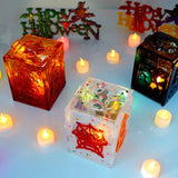Halloween Lantern Resin Mold Hanging Lamp Light Silicone Mould