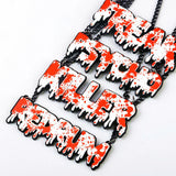 Halloween Bloodstains Killer Pendant Necklace Gothic FREAK Charm