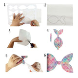Halloween Earring Making Kit 10 Styles Faux Leather Sheets Hairpin Bow Templates