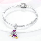 Halloween Magical Girl Witch Dangle Charm for Bracelet Necklace Pendant
