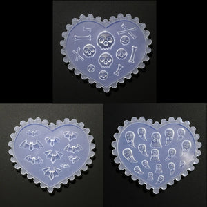 Mini Ghost Bat Skull Silicone Mould for DIY Resin Craft
