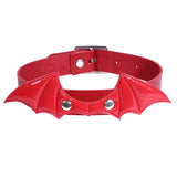 Halloween Bat Wings Gothic Choker Leather Collar Cosplay Accessories