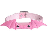 Halloween Bat Wings Gothic Choker Leather Collar Cosplay Accessories