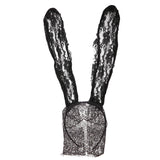 Lace Rabbit Bunny Ears Veil Eye Mask Headwear Hair Accessories