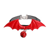 Halloween Party Bat Lace Necklace with Bell Collar