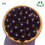 Halloween Purple Bubblegum Necklaces 6-30mm A70 Deep Purple Acrylic Pearls
