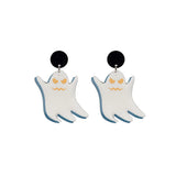 Resin Ghost Drop Earrings Transparent Cat Piercing Jewelry