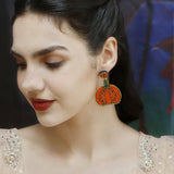 Halloween Seed Bead Earrings Witch Hat/Pumpkin/Trick or Treat Earrin