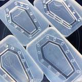 Halloween Coffin Epoxy Resin Shaker Mold Silicone Moulds