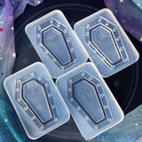 Halloween Coffin Epoxy Resin Shaker Mold Silicone Moulds