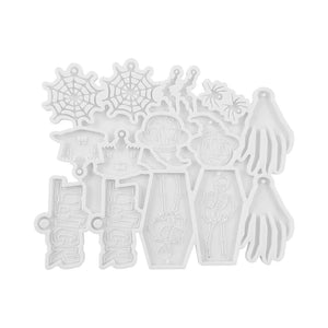 Halloween Resin Earrings Pendant Mould DIY Silicone Ornament Tools