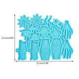 Halloween Resin Earrings Pendant Mould DIY Silicone Ornament Tools