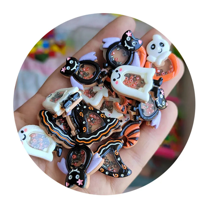 Halloween Shaker Acrylic Craft Pendant Beads Jewelry Accessories