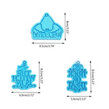 Halloween Keychain Molds Resin Casting Silicone Pendant DIY Decorations