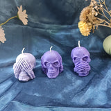 Halloween Skull 3D Candle Soap Mould DIY Candle Epoxy Mold