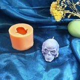 Halloween Skull 3D Candle Mold DIY Epoxy Mold