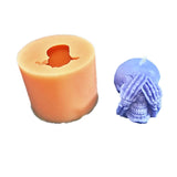 Halloween Skull 3D Candle Soap Mould DIY Candle Epoxy Mold