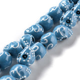 Skull Beads Porcelain Spacer Ceramic Earrings Bracelet DIY 25pc