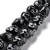 Skull Beads Porcelain Spacer Ceramic Earrings Bracelet DIY 25pc