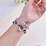 Halloween Skull Bracelet Magnetic Heart Couple Bangle