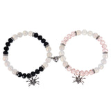 Halloween Skull Bracelet Magnetic Heart Couple Bangle