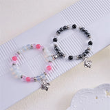 Halloween Skull Bracelet Magnetic Heart Couple Bangle