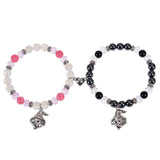Halloween Skull Bracelet Magnetic Heart Couple Bangle