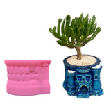 Skull Silicone Molds Flower Pot Resin Casting Mold