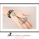 Halloween Skull Wolf Head Bracelet Punk Rock Style Man Skull Spike Glove Gothic
