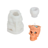 Split Skull Candle Soap Mould DIY Epoxy Mold