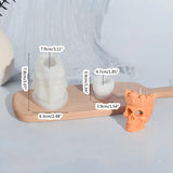 Halloween Split Skull Candle Mold DIY Decoration