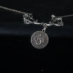 Halloween Witch Snake Necklace Gothic Branch Pendant Women Gift